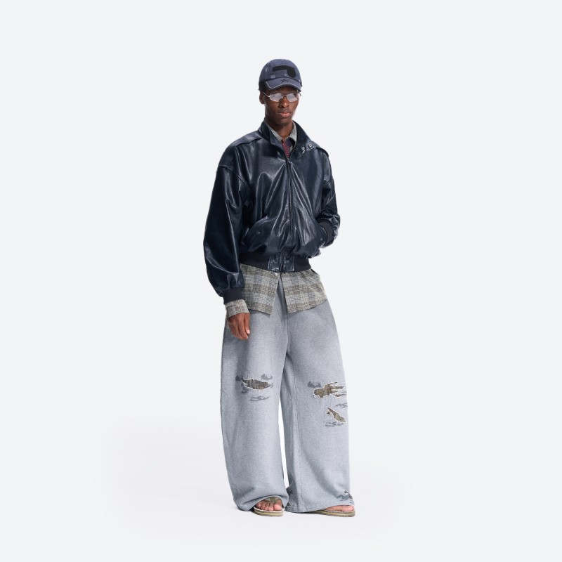 Camo Patch Baggy Sweatpants
